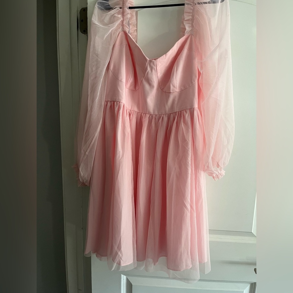 NWT Eloquii Baby Pink Dress Size 16